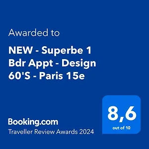  Apartamento New - Superbe 1 Bdr Appt - Design 60's - 15e